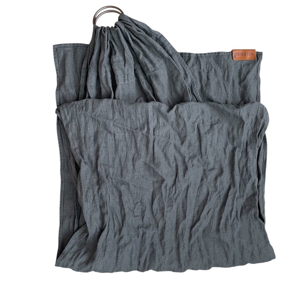 WildBird grey linen ring sling
